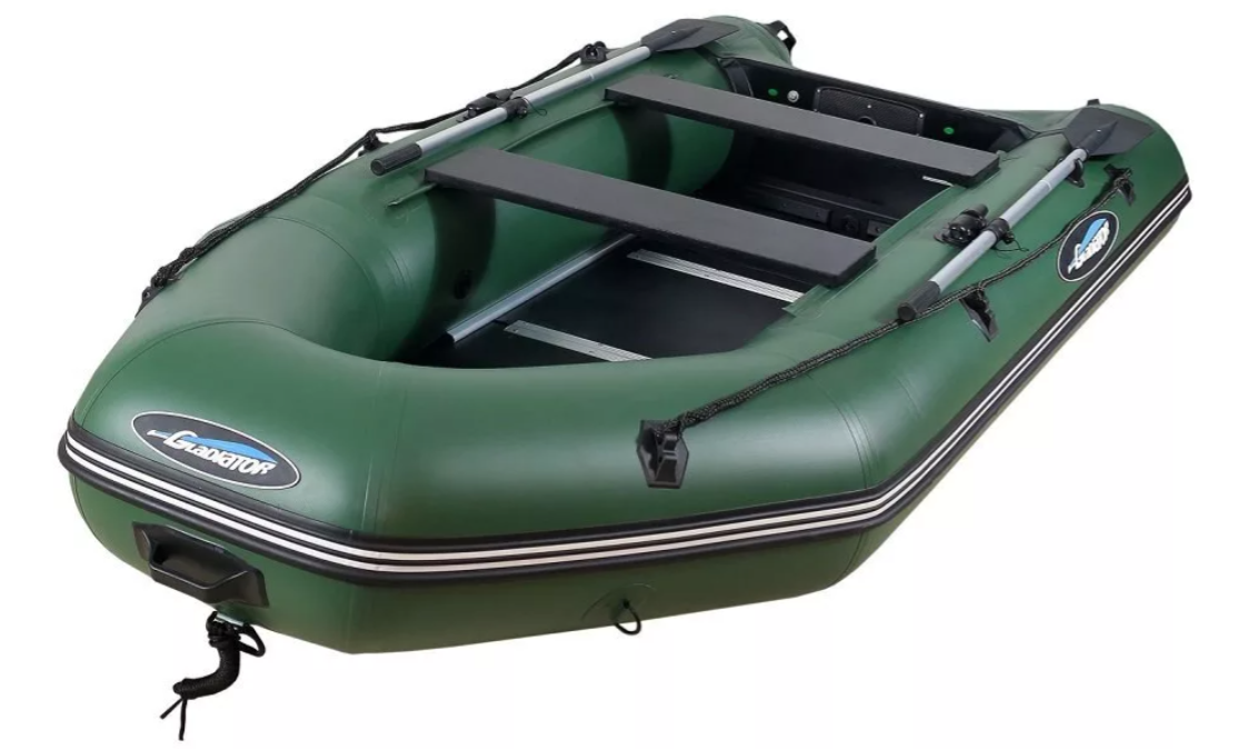 МОТОРНО-ГРЕБНАЯ ЛОДКА ПВХ GLADIATOR А 340 ТК С ФАНЕРНЫМ ПОЛОМ в Барнауле