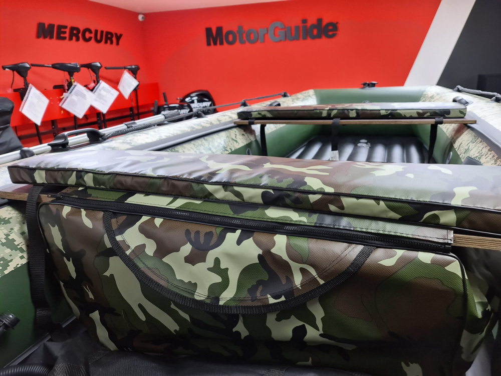 КОМПЛЕКТ МЯГКИХ НАКЛАДОК С СУМКОЙ ДЛЯ ЛОДОК 105Х20 КАМУФЛЯЖ в Барнауле