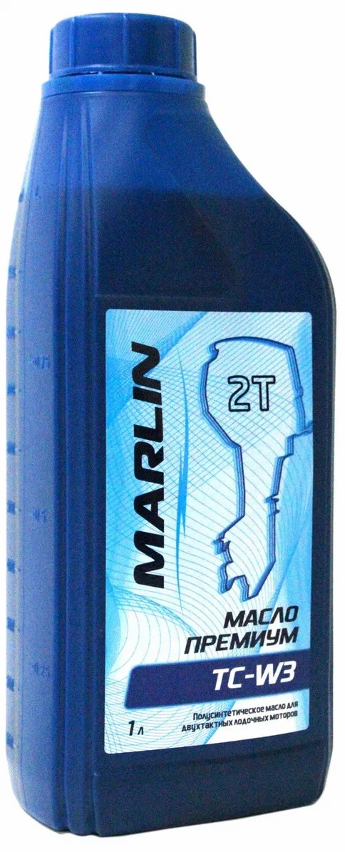 МАСЛО ПОЛУСИНТЕТИЧЕСКОЕ MARLIN ПРЕМИУМ 2Т, TC-W3, 1 ЛИТР в Барнауле