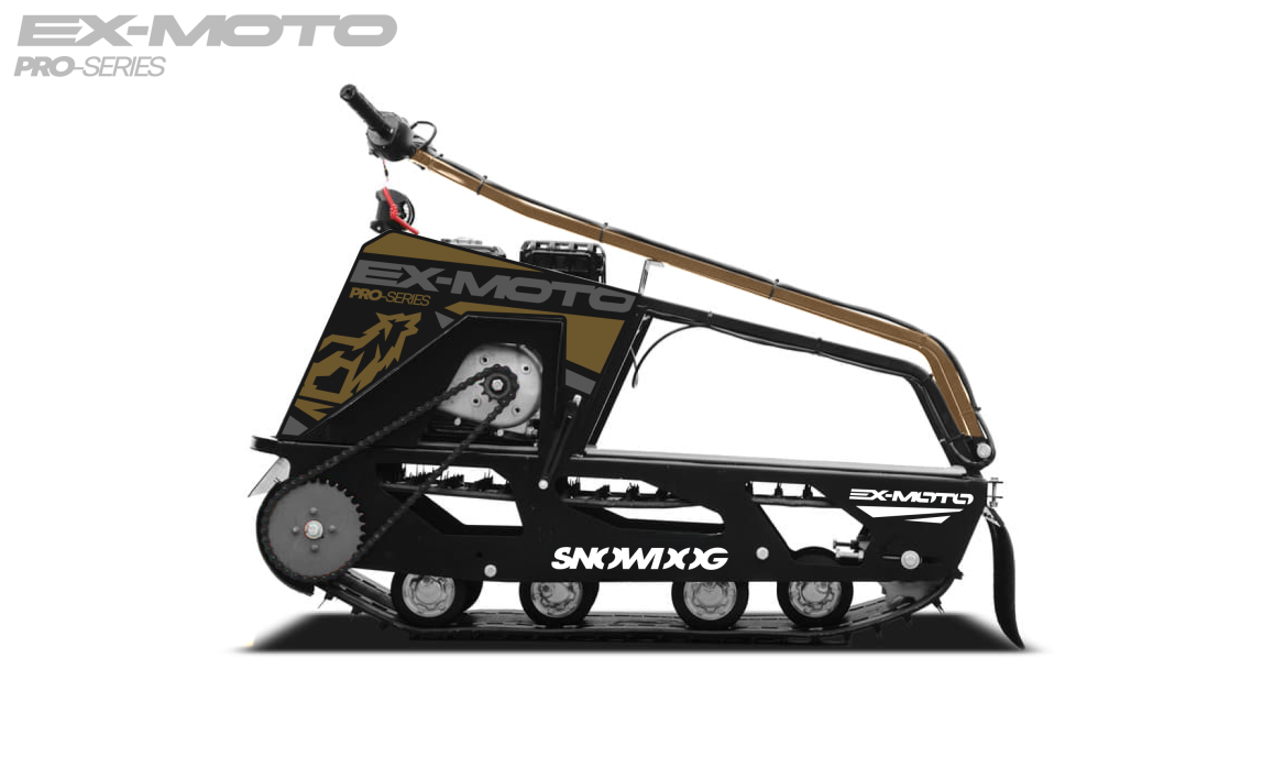 Мотобуксировщик EX-MOTO SNOWDOG S380 8л.с. в Барнауле