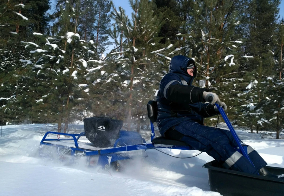 Мотобуксировщик толкач Альбатрос-XL8 с модулем. Без фары, склизы в Барнауле