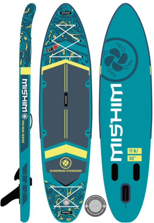 SUP (САП) Доска MISHIMO PRO-MAX Light Teal 11’ (335см) в Барнауле