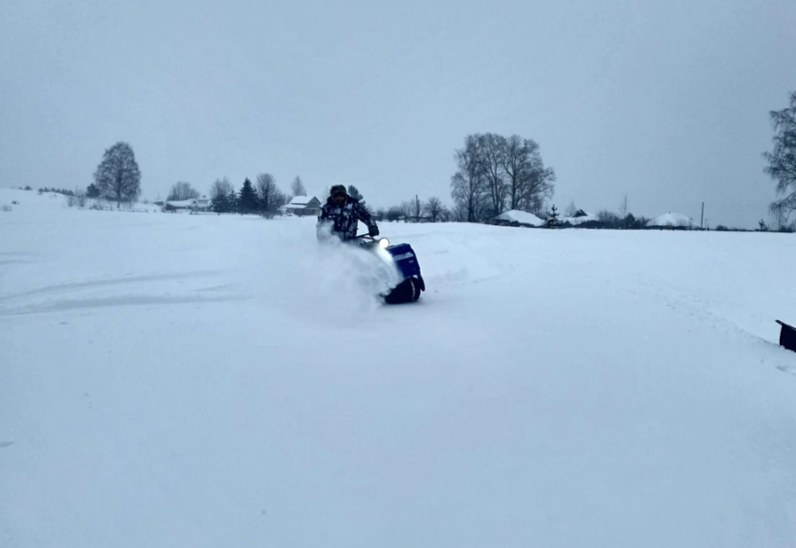 Мотобуксировщик Альбатрос-XLV 9 мини, тележки, 1250 мм в Барнауле