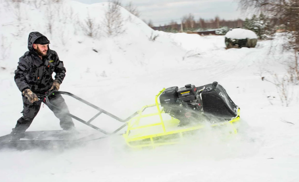 Мотобуксировщик Бурлак ХОЗЯИН-1 (капот ткань) в Барнауле