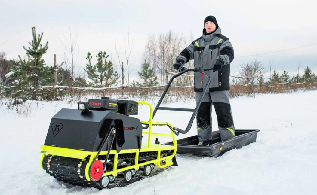 Мотобуксировщик Бурлак ХОЗЯИН-1 (капот ткань) в Барнауле