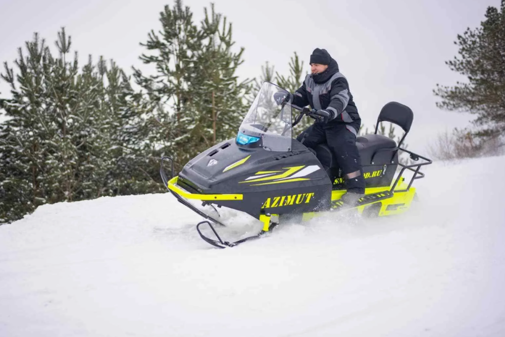 Миниснегоход Бурлак Азимут 24 л.с. , эл.запуск, реверс, тормоз гидравл, капот черный в Барнауле