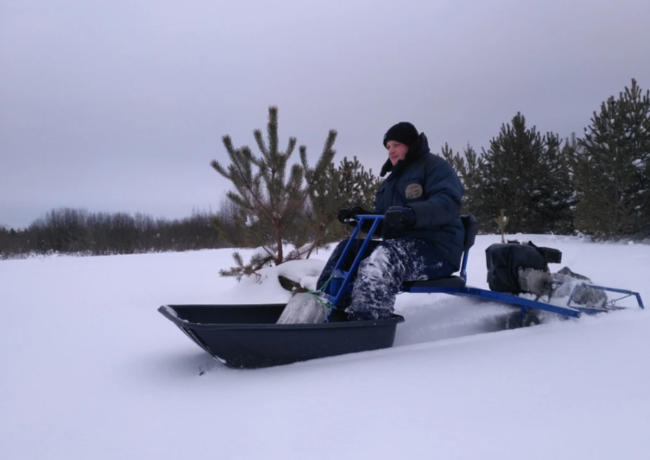 Мотобуксировщик толкач Альбатрос-XL8 с модулем. Без фары, склизы в Барнауле