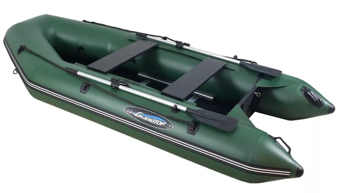 МОТОРНО-ГРЕБНАЯ ЛОДКА ПВХ GLADIATOR А 340 ТК С ФАНЕРНЫМ ПОЛОМ в Барнауле