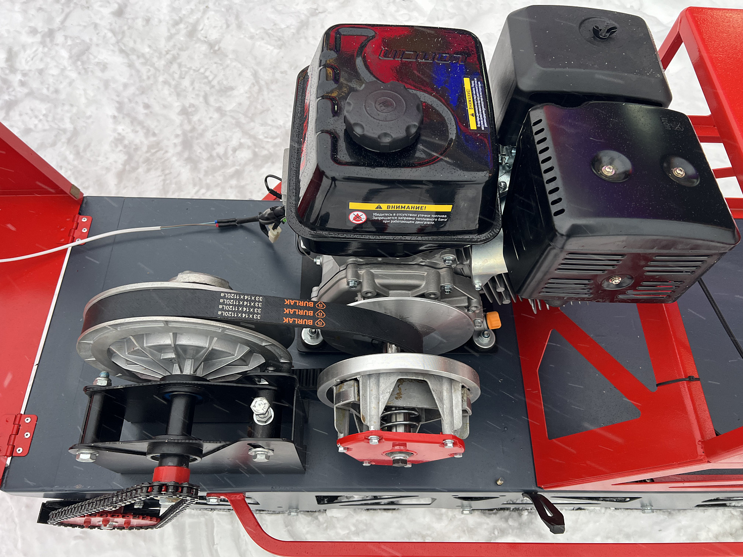 Мотобуксировщик EX-MOTO SNOWDOG S500 15л.с в Барнауле