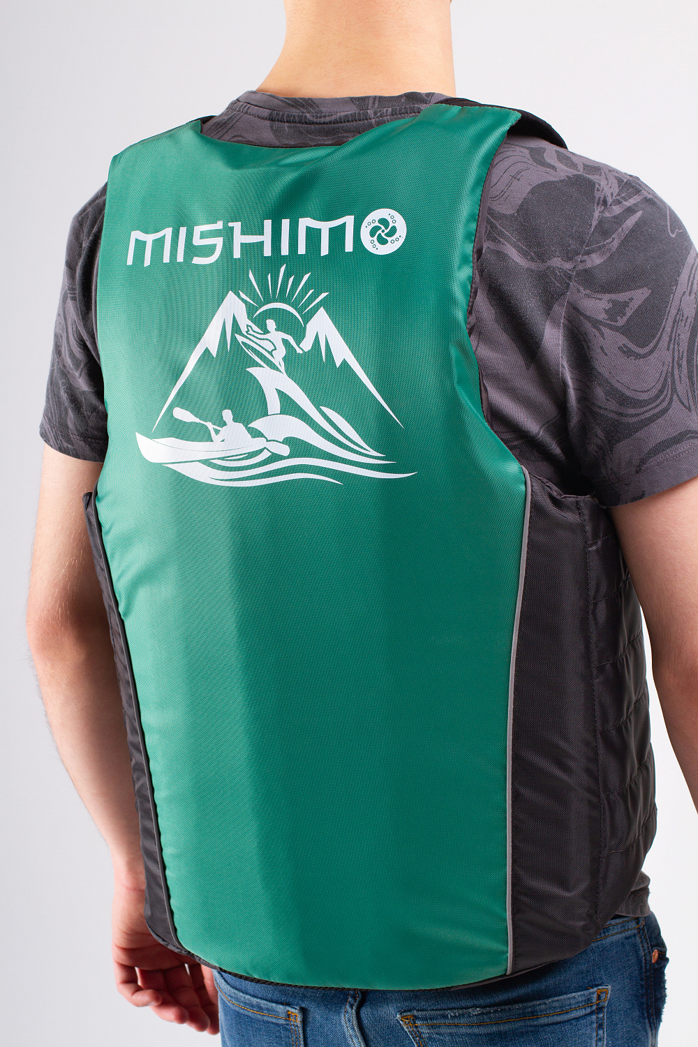 Жилет спасательный MISHIMO PRO Премиум качества Черно-зеленый в Барнауле