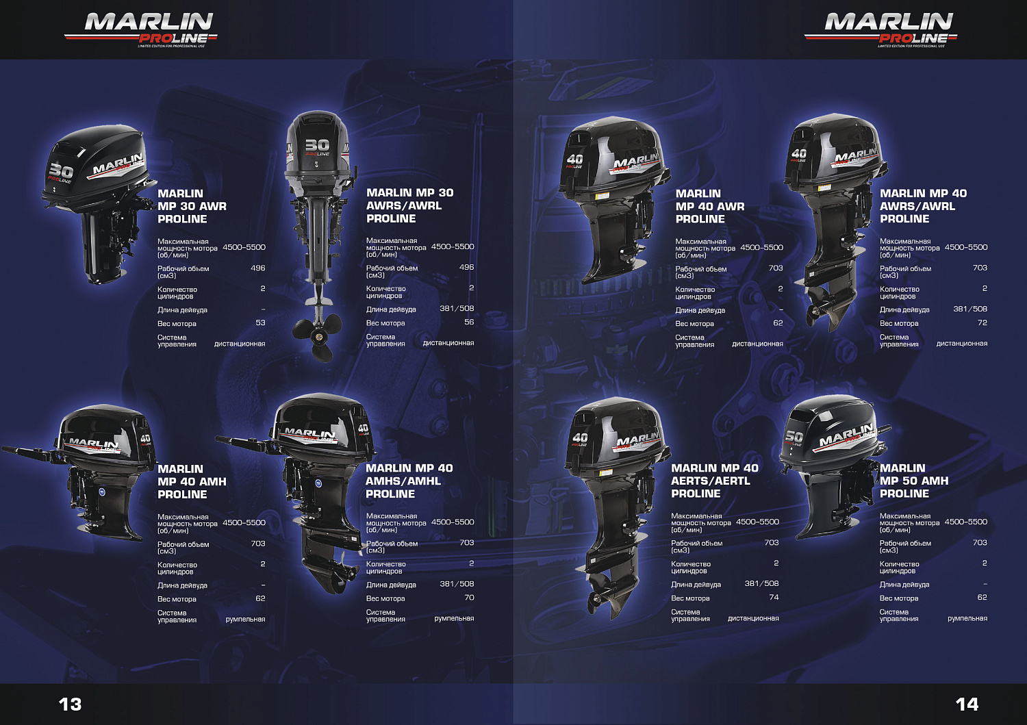 Лодочный мотор MARLIN PROLINE MP 40 AERTL в Барнауле