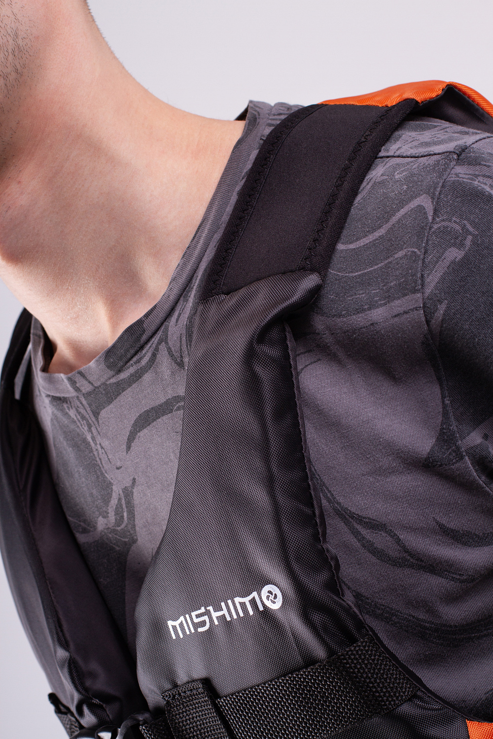 Жилет спасательный MISHIMO PRO Премиум качества Черно-оранжевый в Барнауле